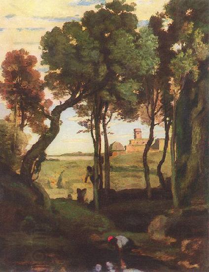 Jean-Baptiste Camille Corot Castelgandolfo China oil painting art